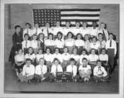 1st row - 3rd from L: Bill McComish; 2nd row 1st,  7th & 10th from L: Marilyn Captan, Carol Bowman, Jackie Blumenfeld; 3rd row - 4th & 5th from R: Rebecca Fuchs, Cindy Marcus; 4th row - 2nd from R: Vincent Sydney