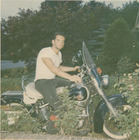 Richie Bentz on '56 Panhead c. 1965