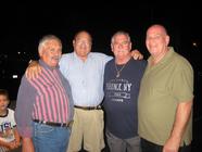 1964 Vikings City Football Champs reunite 45 years later. L-R: Barry Rosen, Ron Lombardi, Don DeAngelis & Hal Lechner